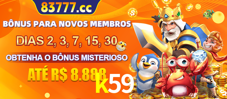 Anúncio dos benefícios para Membro VIP Sênior na plataforma k59, incluindo bônus promocionais, semanais e mensais, ilustrado com o personagem Fortune Tiger.
