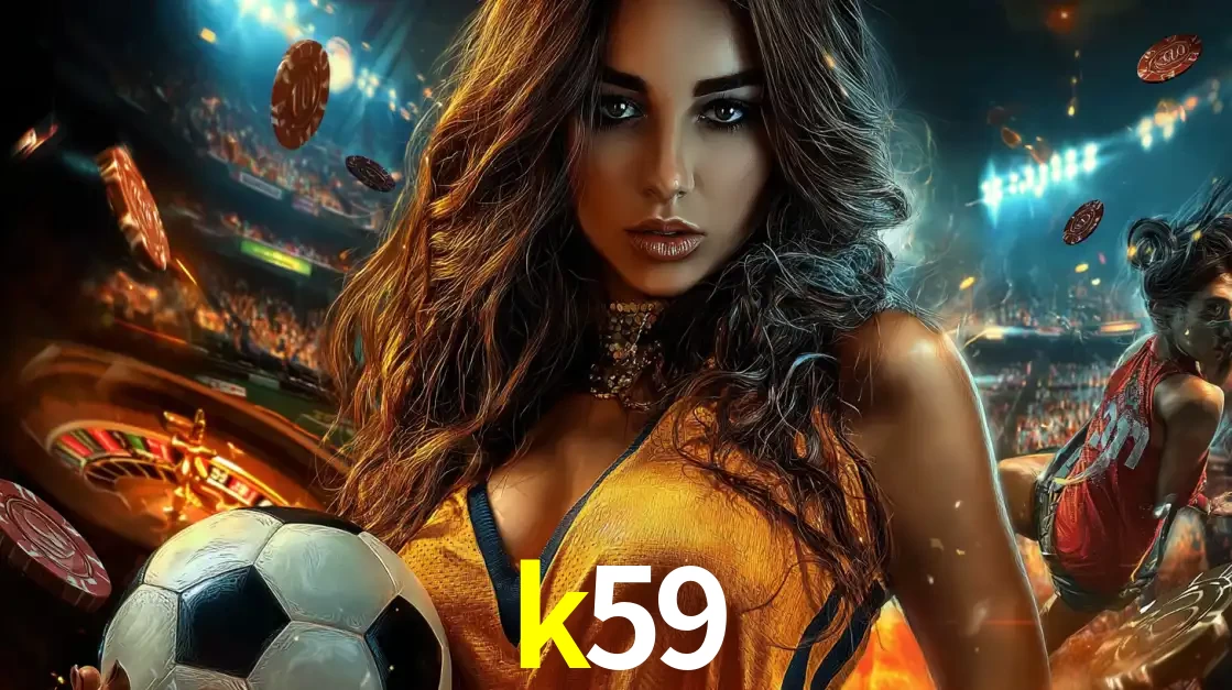Mulher segurando uma bola de futebol em uma montagem que mistura a paixão esportiva com a emoção da roleta de cassino, tudo disponível na plataforma k59.